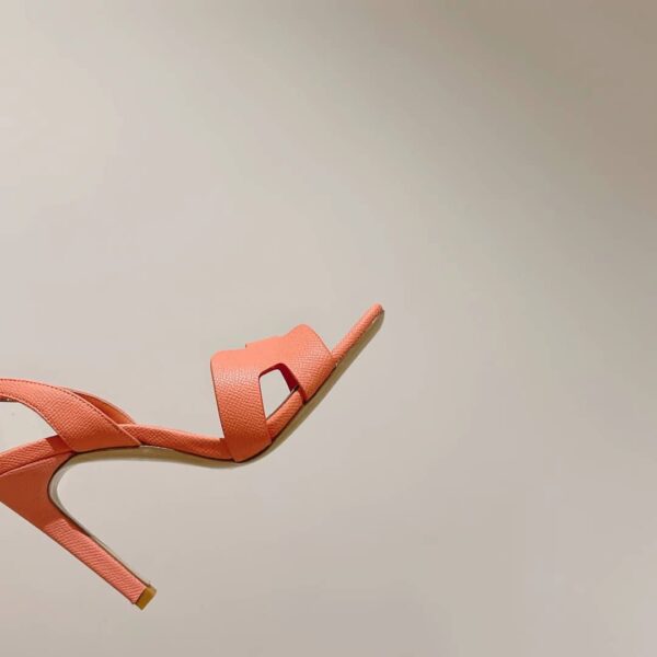 Hermes Ella Sandal Light Orange For Women 4.1in/10.5cm
