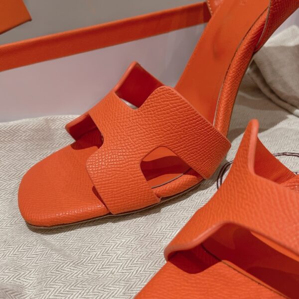Hermes Ella Sandal Orange For Women 4.1in/10.5cm