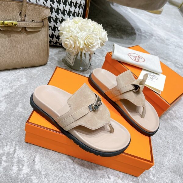 Hermes Empire Sandal Beige For Women, Women's Shoes H221075Z