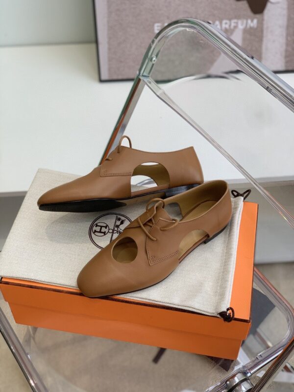 Hermes Epoca Oxford Shoe Brown For Women, Women's Shoes H221024Z