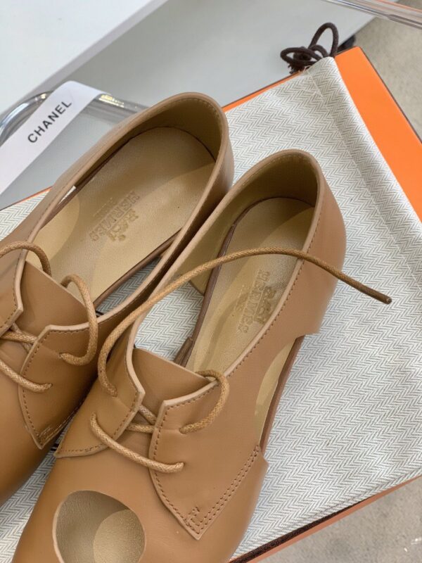 Hermes Epoca Oxford Shoe Brown For Women, Women's Shoes H221024Z