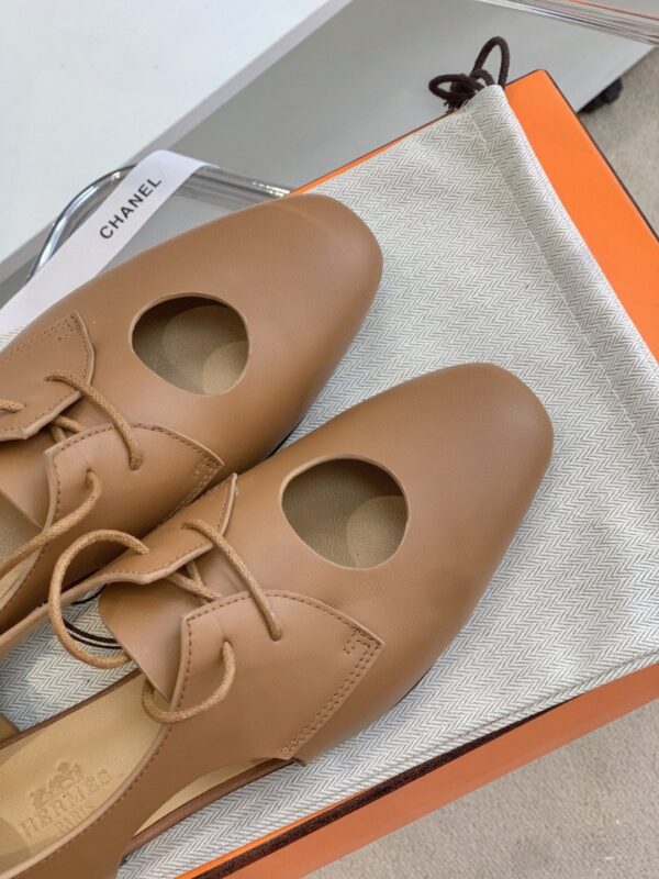 Hermes Epoca Oxford Shoe Brown For Women, Women's Shoes H221024Z