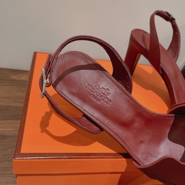 Hermes Eternite Sandal Dark Red For Women 2.7in/7cm