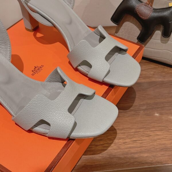 Hermes Eternite Sandal Grey For Women 2.7in/7cm