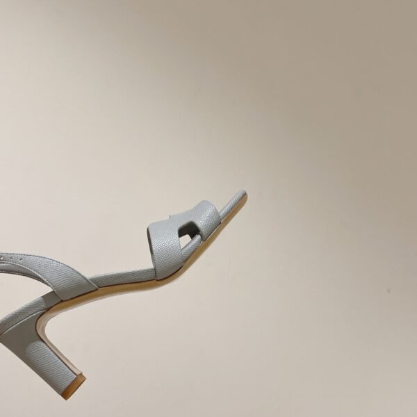 Hermes Eternite Sandal Grey For Women 2.7in/7cm