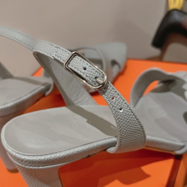Hermes Eternite Sandal Grey For Women 2.7in/7cm