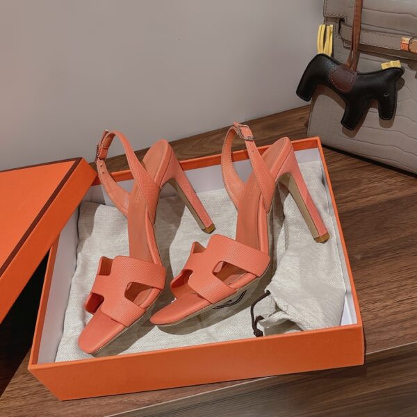 Hermes Eternite Sandal Light Orange For Women 2.7in/7cm