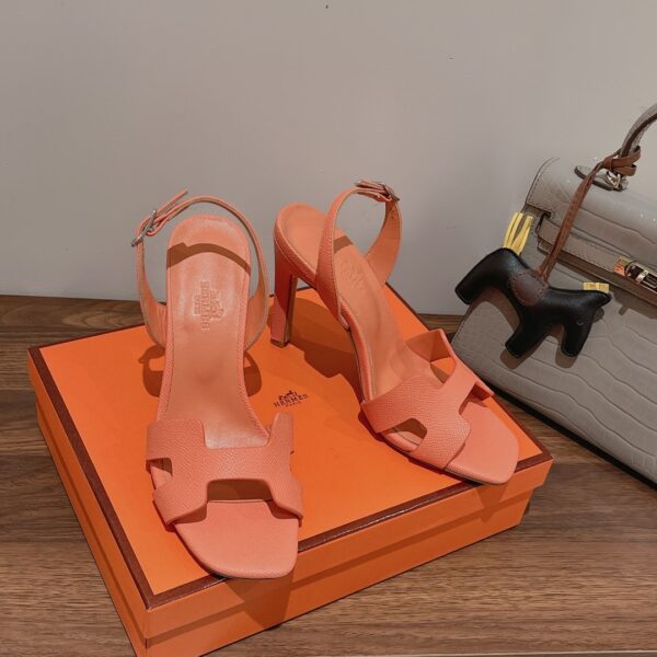 Hermes Eternite Sandal Light Orange For Women 2.7in/7cm