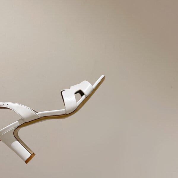 Hermes Eternite Sandal White For Women 2.7in/7cm