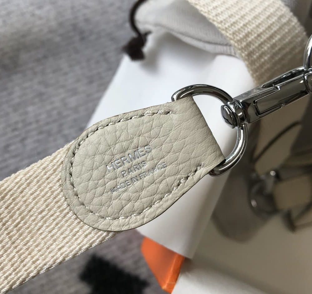1:1 Replica Hermes Evelyne 16 Amazone Bag Beige With Silver-Toned Hardware For Women, Women's Shoulder And Crossbody Bags 6.3in/16cm