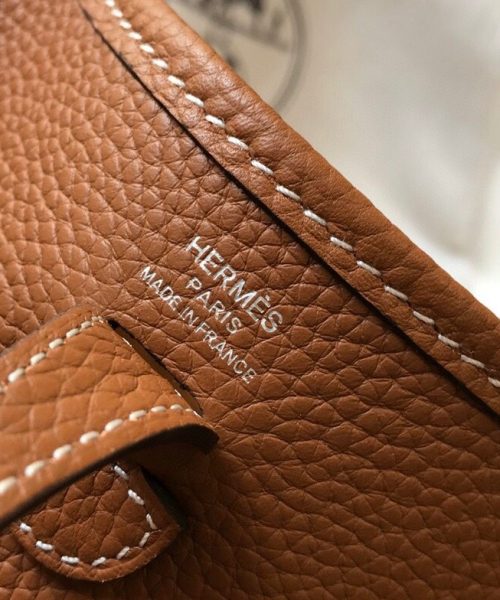 1:1 Replica Hermes Evelyne 16 Amazone Bag Brown With Silver-Toned Hardware For Women, Women's Shoulder And Crossbody Bags 6.3in/16cm
