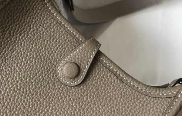 1:1 Replica Hermes Evelyne 16 Amazone Bag Greige With Silver-Toned Hardware For Women, Women's Shoulder And Crossbody Bags 6.3in/16cm