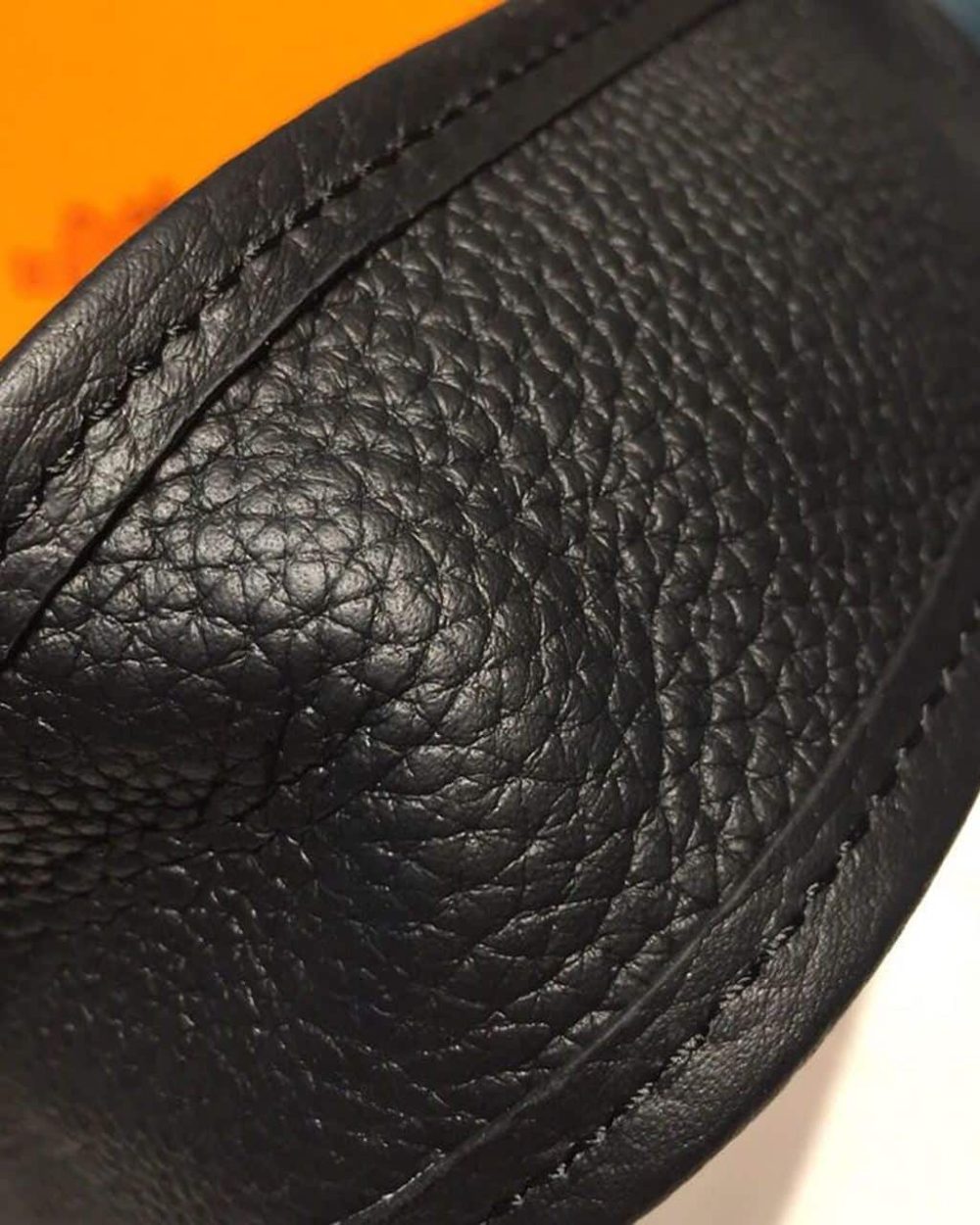 1:1 Replica Hermes Evelyne II TPM Bag Black For Women Silver Toned Hardware 7.9in/20cm