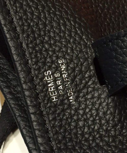 1:1 Replica Hermes Evelyne II TPM Bag Black For Women Silver Toned Hardware 7.9in/20cm