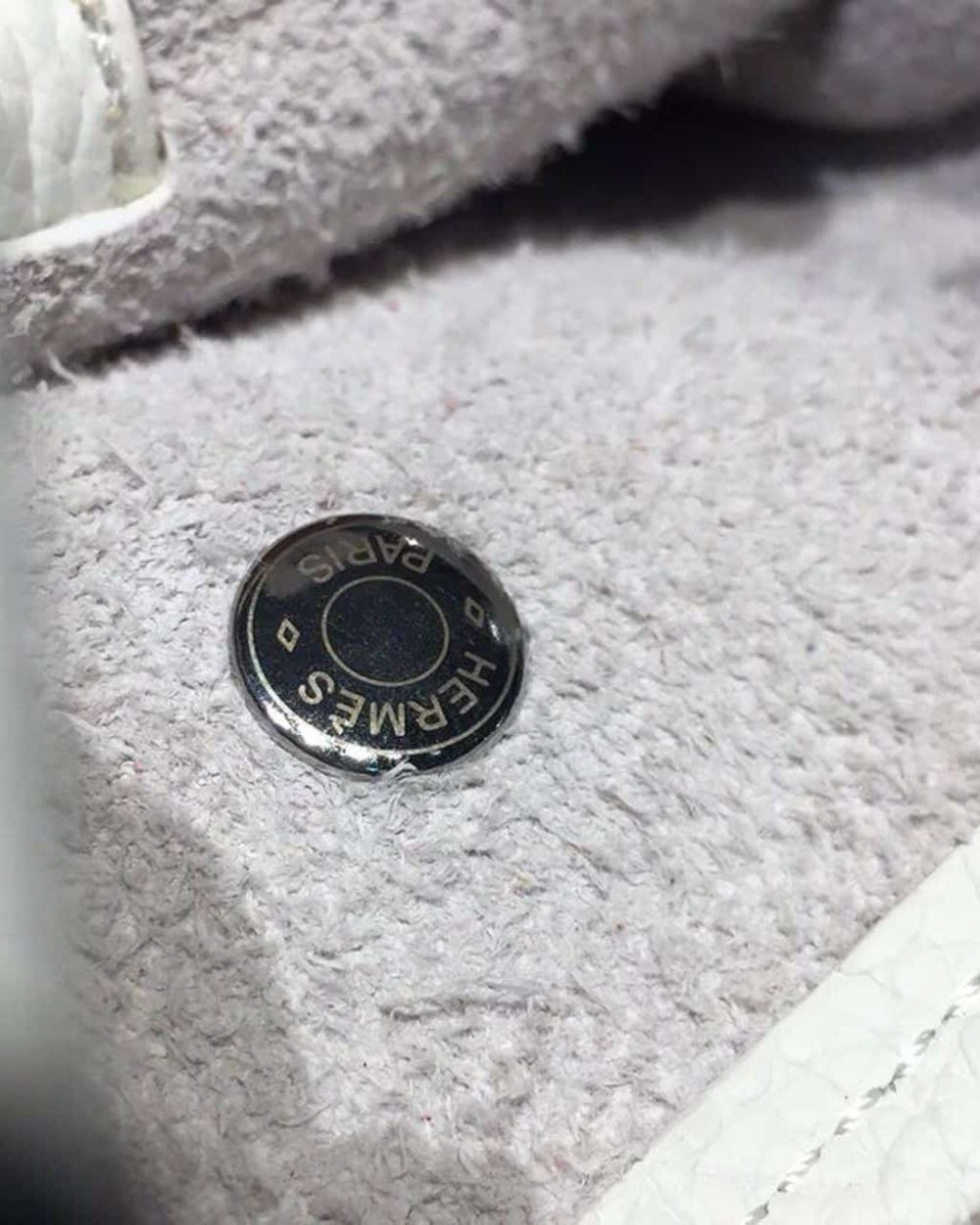 1:1 Replica Hermes Evelyne II TPM Bag White For Women Silver Toned Hardware 7.9in/20cm