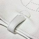 1:1 Replica Hermes Evelyne II TPM Bag White For Women Silver Toned Hardware 7.9in/20cm