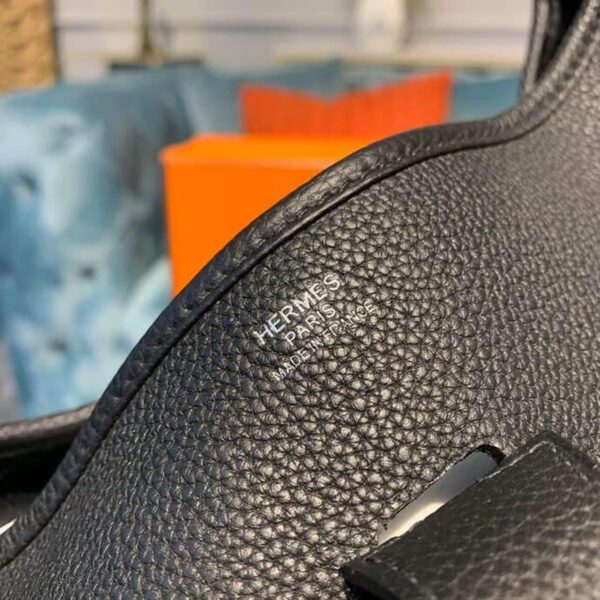1:1 Replica Hermes Evelyne III 29 Bag Black With Silver-Toned Hardware For Women, Women's Shoulder And Crossbody Bags 11.4in/29cm H056277CK89