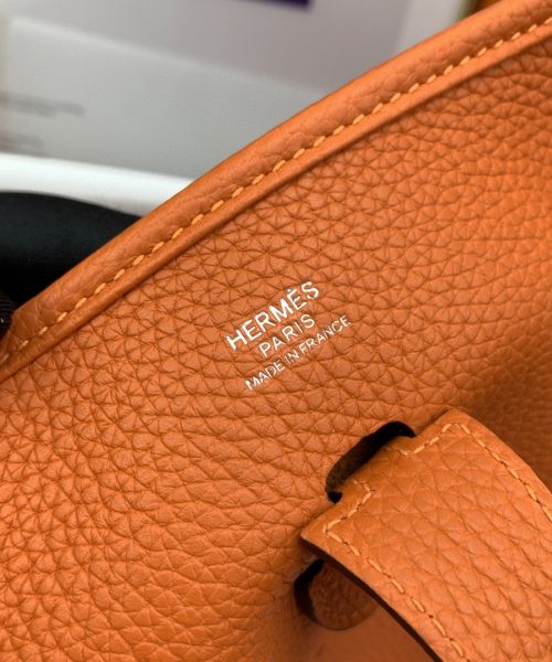 1:1 Replica Hermes Evelyne III 29 Bag Orange With Silver-Toned Hardware For Women, Women's Shoulder And Crossbody Bags 11.4in/29cm H056277CC9J