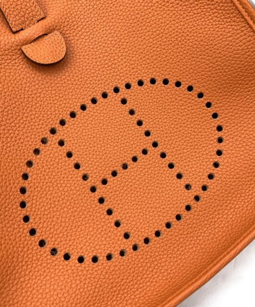 1:1 Replica Hermes Evelyne III 29 Bag Orange With Silver-Toned Hardware For Women, Women's Shoulder And Crossbody Bags 11.4in/29cm H056277CC9J