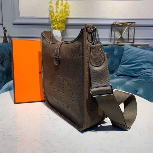 1:1 Replica Hermes Evelyne III GM Bag Brown For Women 11.8in/30cm