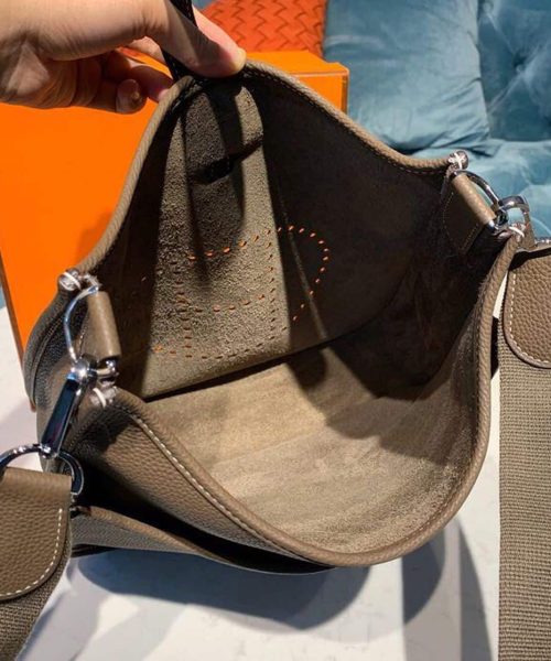 1:1 Replica Hermes Evelyne III GM Bag Brown For Women 11.8in/30cm
