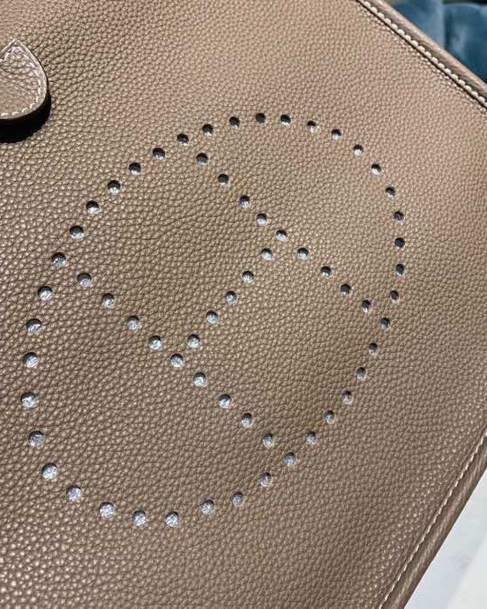 1:1 Replica Hermes Evelyne III GM Bag Brown For Women 11.8in/30cm