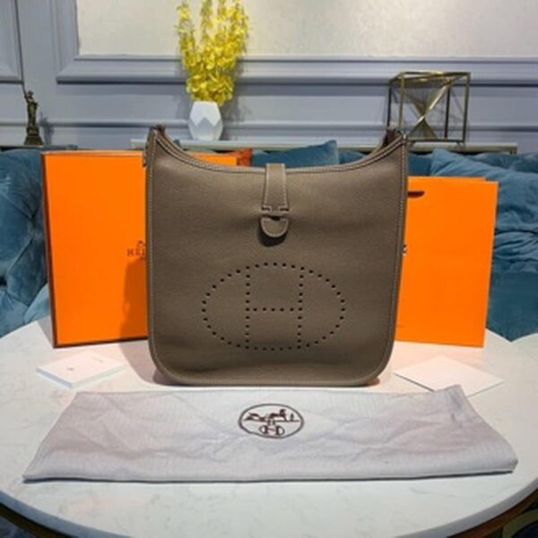 1:1 Replica Hermes Evelyne III GM Bag Brown For Women 11.8in/30cm