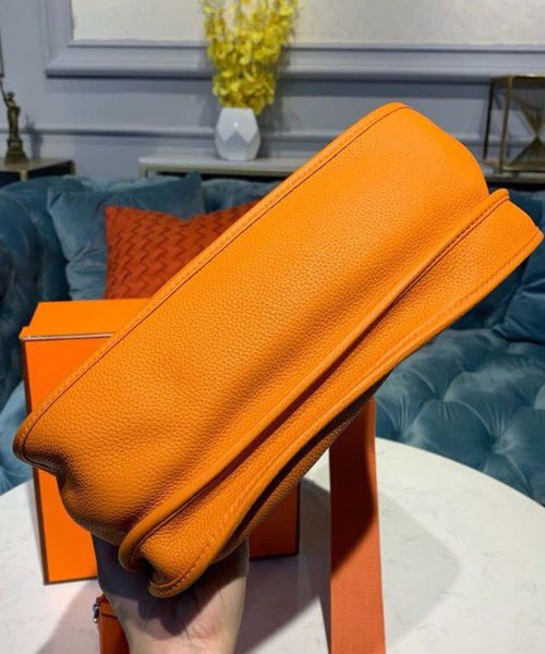 1:1 Replica Hermes Evelyne III GM Bag Orange For Women 11.8in/30cm