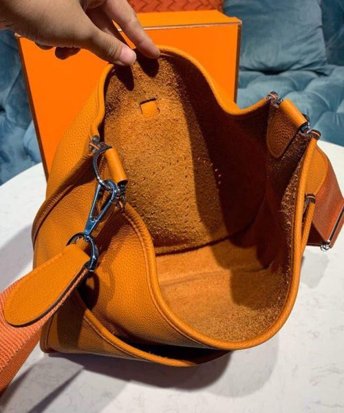 1:1 Replica Hermes Evelyne III GM Bag Orange For Women 11.8in/30cm