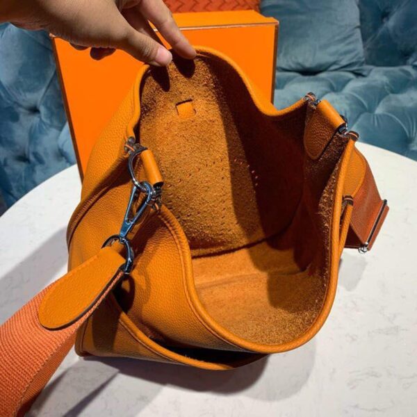 1:1 Replica Hermes Evelyne III GM Bag Orange For Women 11.8in/30cm
