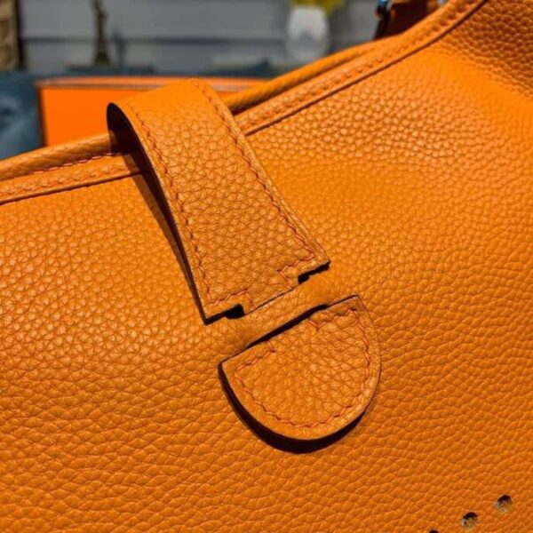 1:1 Replica Hermes Evelyne III GM Bag Orange For Women 11.8in/30cm