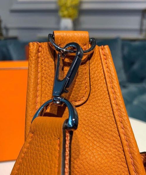 1:1 Replica Hermes Evelyne III GM Bag Orange For Women 11.8in/30cm