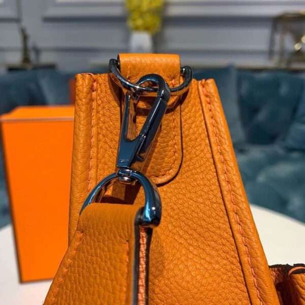 1:1 Replica Hermes Evelyne III GM Bag Orange For Women 11.8in/30cm