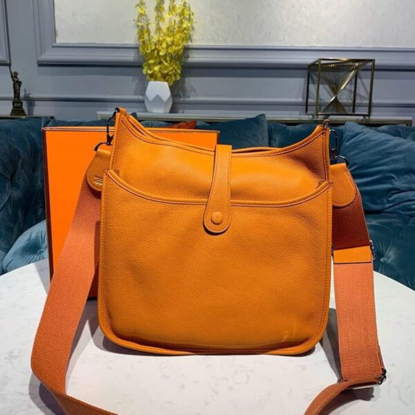1:1 Replica Hermes Evelyne III GM Bag Orange For Women 11.8in/30cm