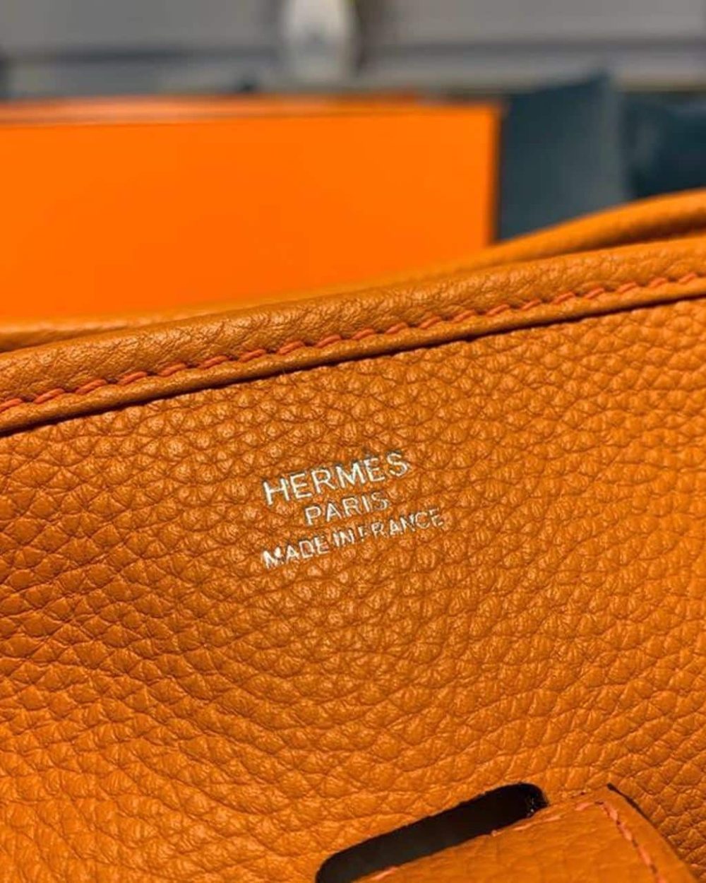 1:1 Replica Hermes Evelyne III GM Bag Orange For Women 11.8in/30cm