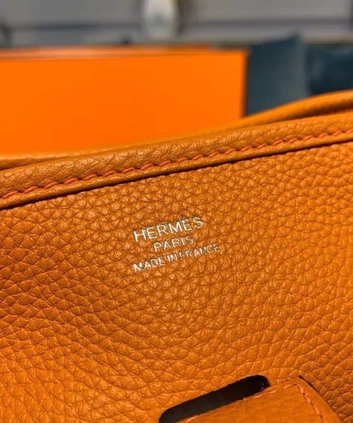 1:1 Replica Hermes Evelyne III GM Bag Orange For Women 11.8in/30cm