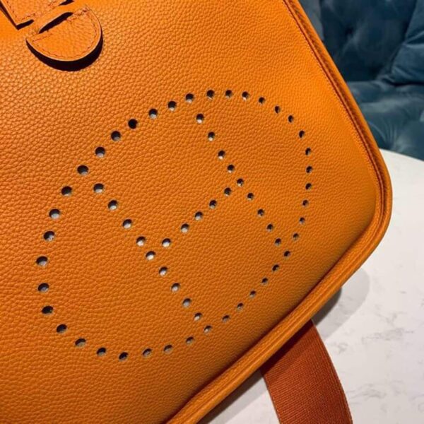 1:1 Replica Hermes Evelyne III GM Bag Orange For Women 11.8in/30cm