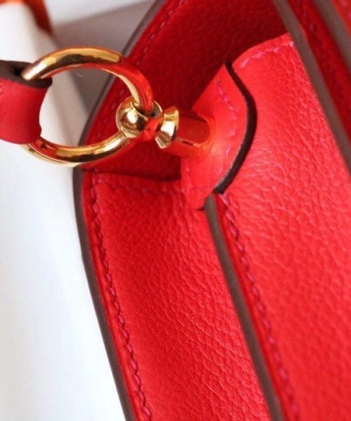 1:1 Replica Hermes Evercolor Sac Roulis 23 Red For Women, Women's Handbags, Shoulder Bags 9in/23cm
