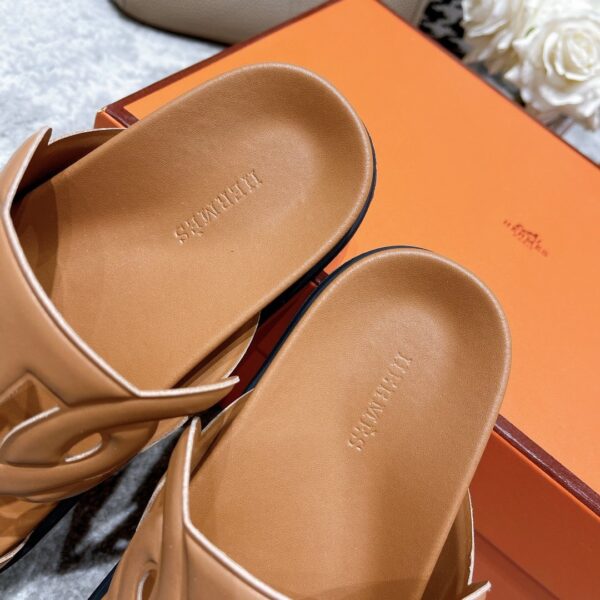 Hermes Extra Sandal Brown For Women, Women's Shoes H221146Z A3355