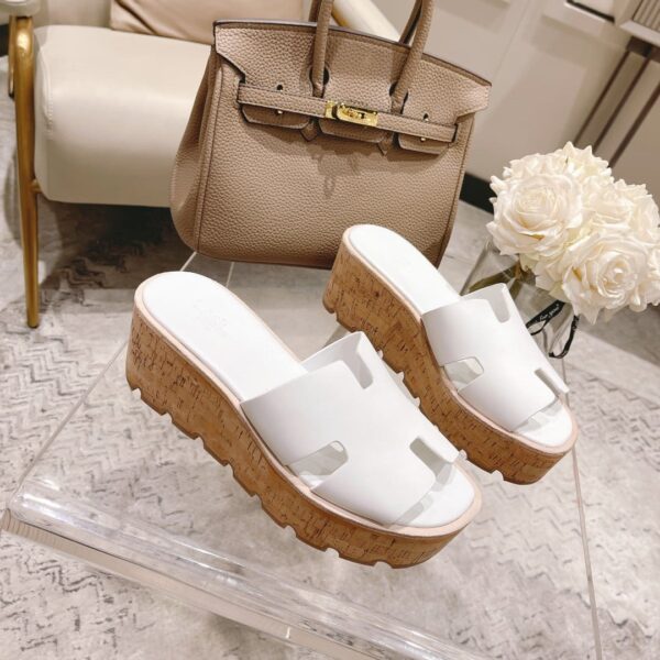 Hermes Eze 30 Sandal White For Women, Women's Shoes H221026Z 90380