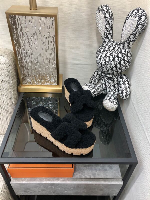 Hermes Figari Sandal Black For Women
