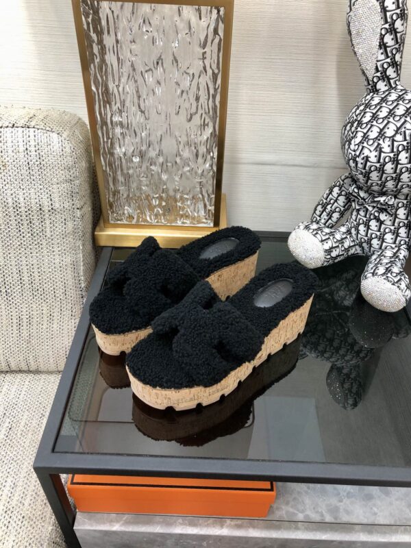 Hermes Figari Sandal Black For Women