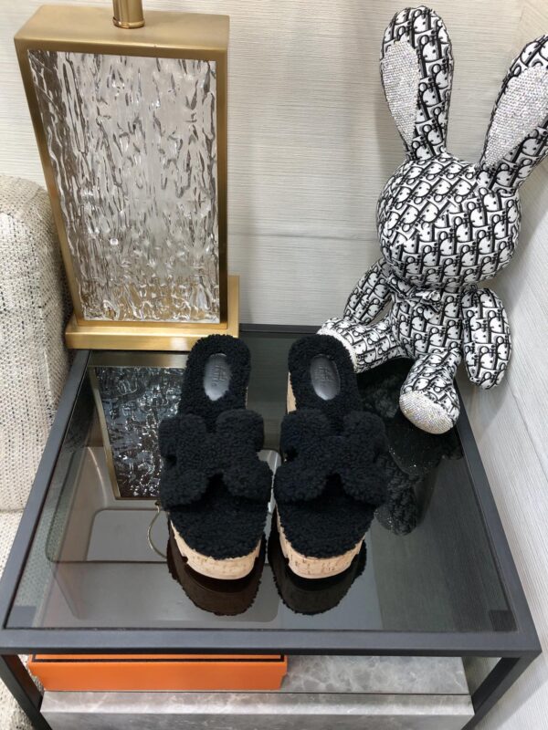 Hermes Figari Sandal Black For Women