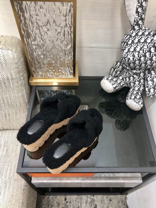 Hermes Figari Sandal Black For Women