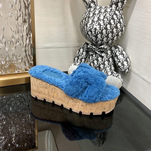 Hermes Figari Sandal Blue For Women