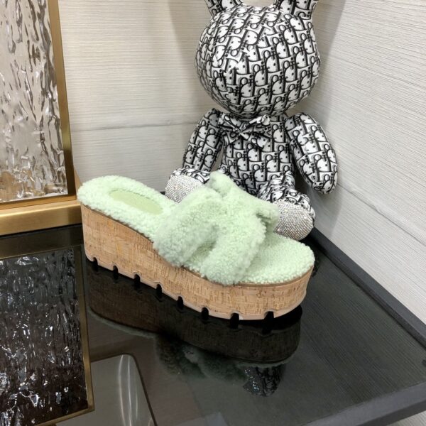 Hermes Figari Sandal Bright Green For Women