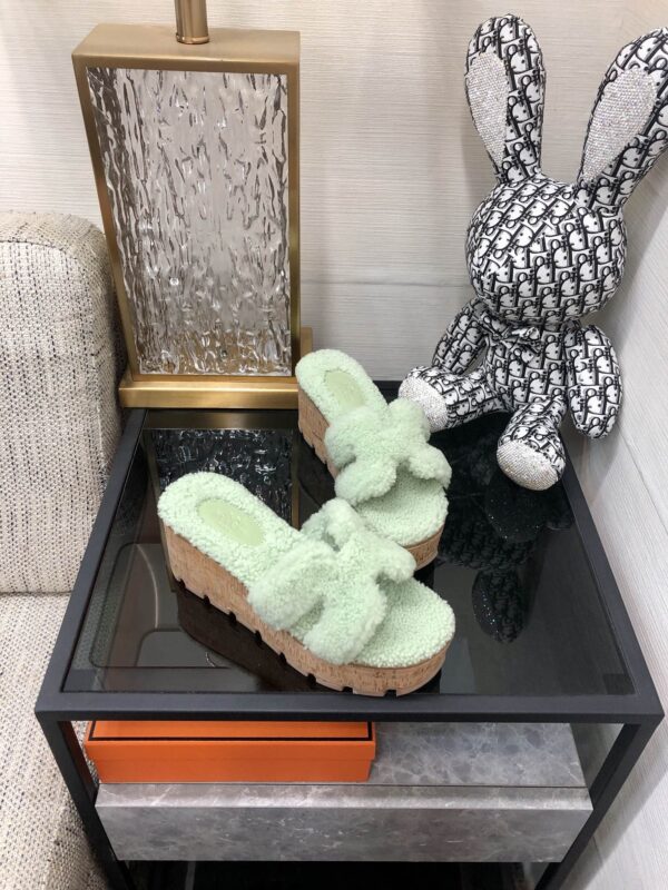 Hermes Figari Sandal Bright Green For Women