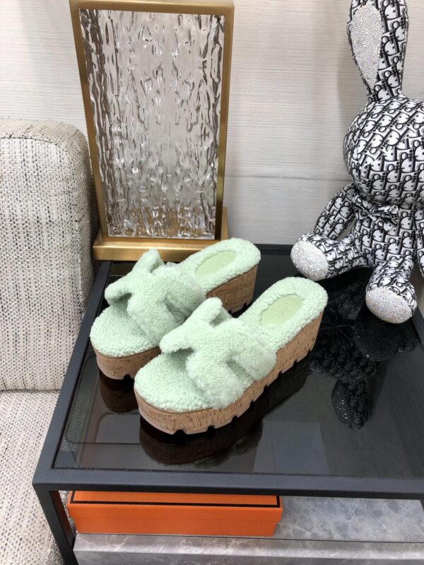Hermes Figari Sandal Bright Green For Women