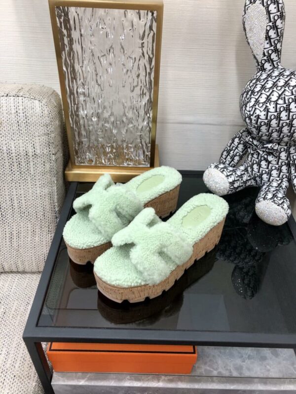 Hermes Figari Sandal Bright Green For Women