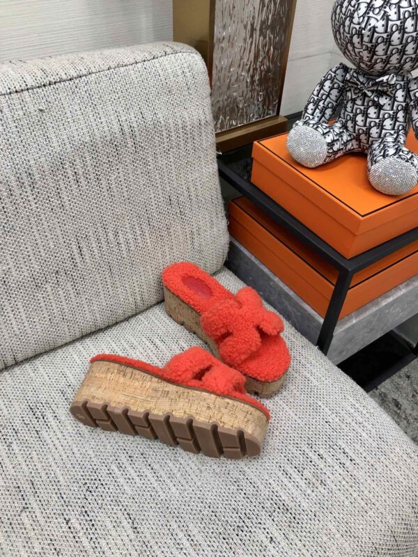 Hermes Figari Sandal Red For Women